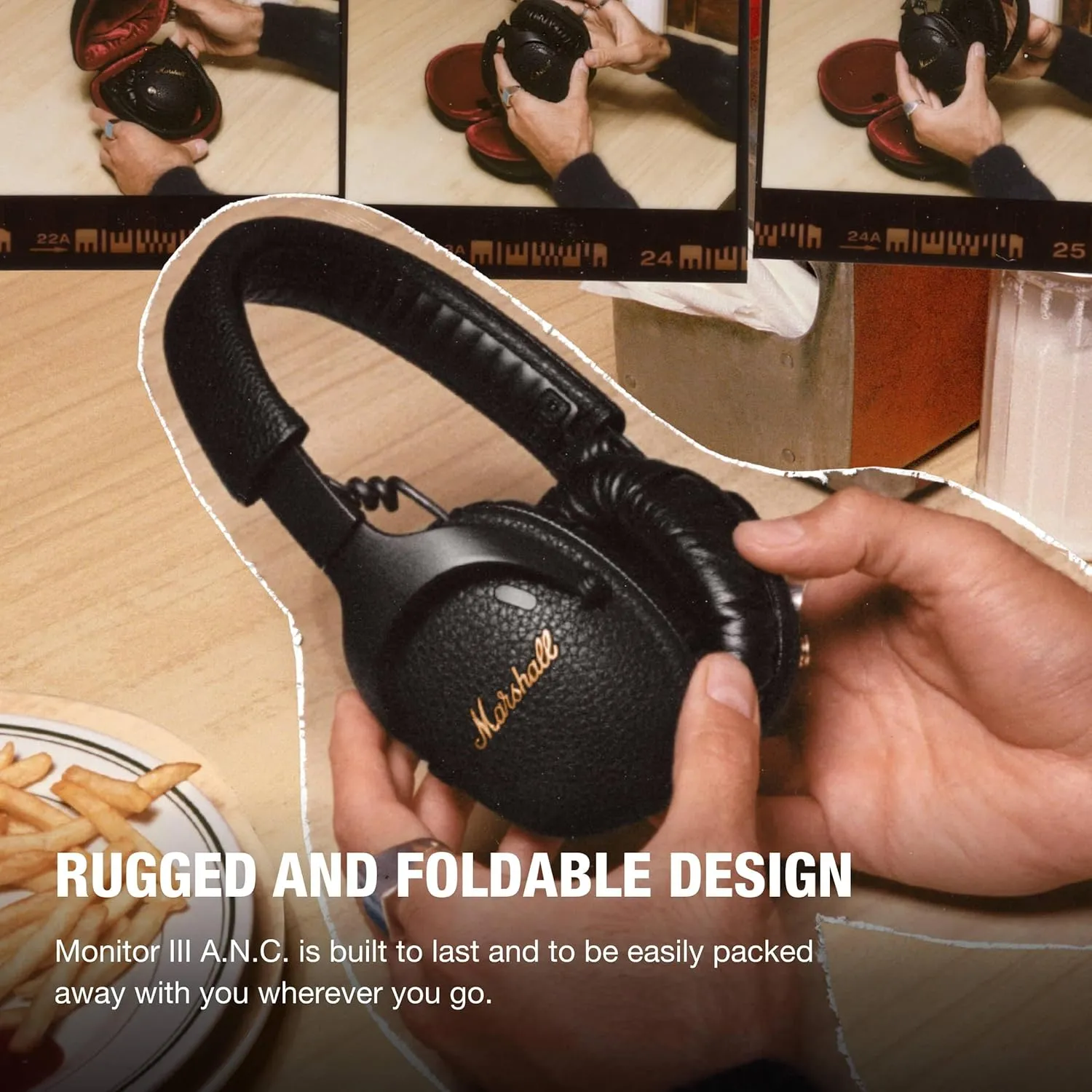 Marshall Monitor III Active Noise Canceling Over-Ear Bluetooth Headphones Black