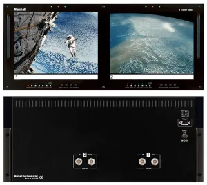 Marshall V-R102DP-HDSDI Dual 10.4 Inch Rackmount LCD Monitor with HDSDI Input