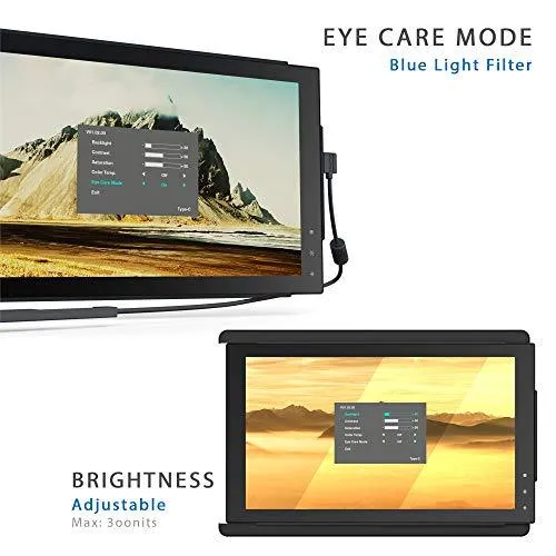 Mobile Pixels Trio Max Portable Monitor, 14'' Full HD IPS Dual Triple monitor for laptops, USB C/USB A powered portable display,Windows/OS/Android/Switch Compatible (One Monitor Only)