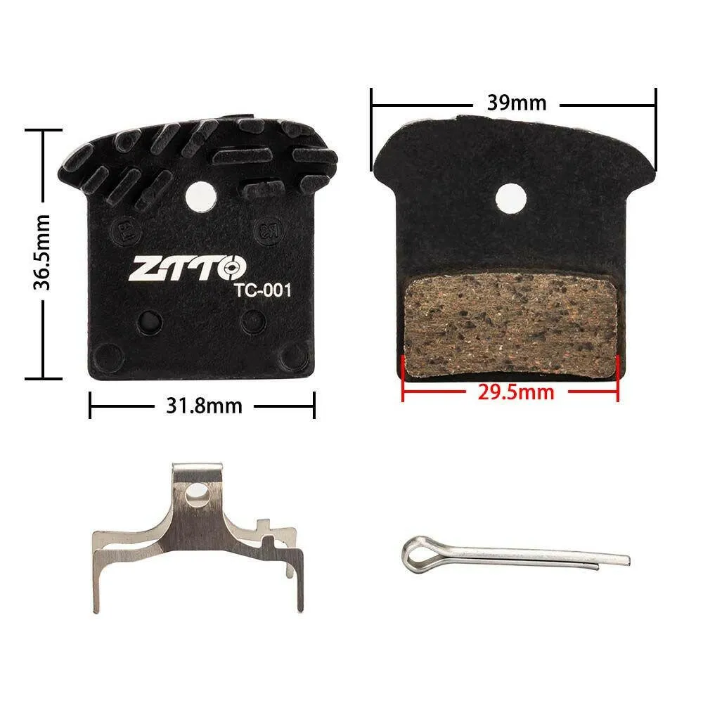 Mountain Bike Resin Ceramic Copper Base Disc Brake Pads EIEIO Heat Sink For Caliper Bicycle Parts Accessories
