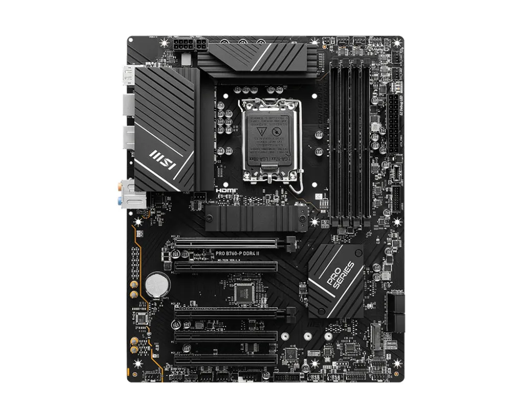 Msi Pro B760-P Ddr4 Ii Motherboard Intel B760 Lga 1700 Atx