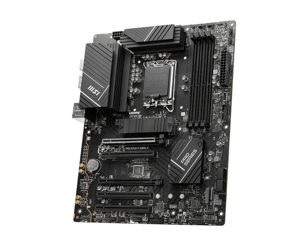 Msi Pro B760-P Ddr4 Ii Motherboard Intel B760 Lga 1700 Atx