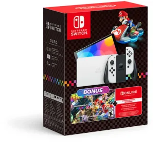 Nintendo Switch OLED Console - Mario Kart 8 Deluxe Bundle USED