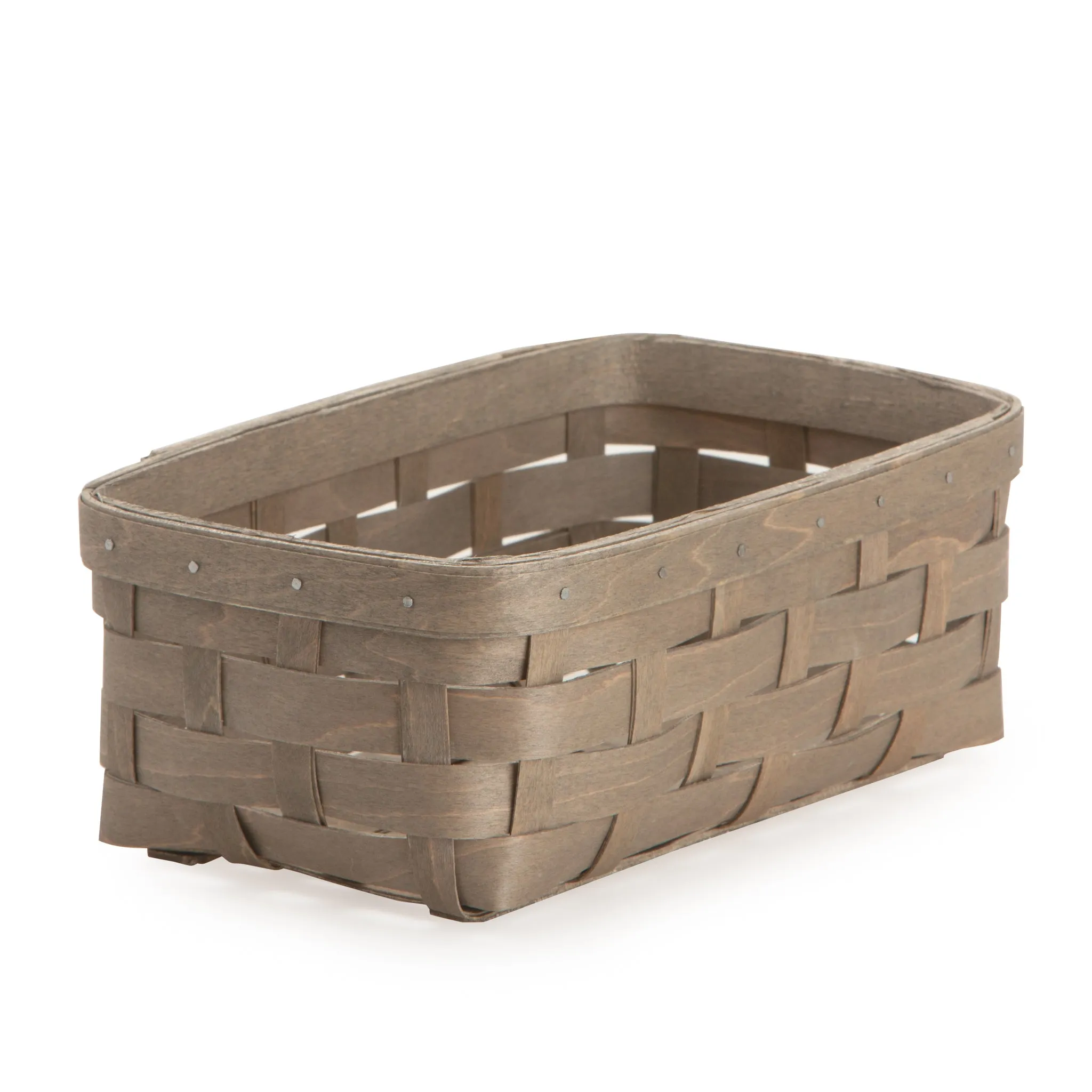 Pale Grey Rectangle Organizing Basket
