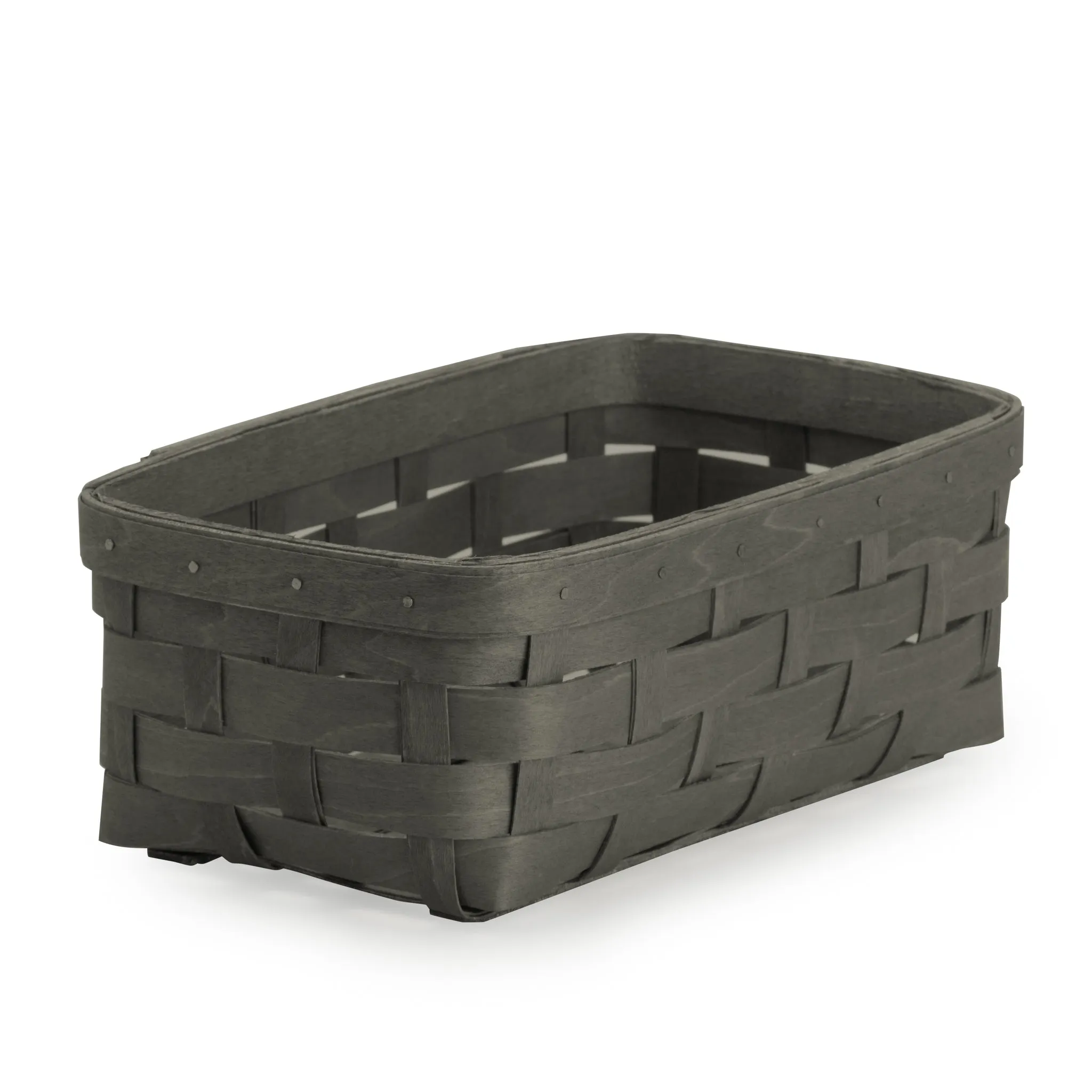 Pewter Rectangle Organizing Basket