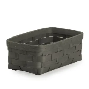 Pewter Rectangle Organizing Basket