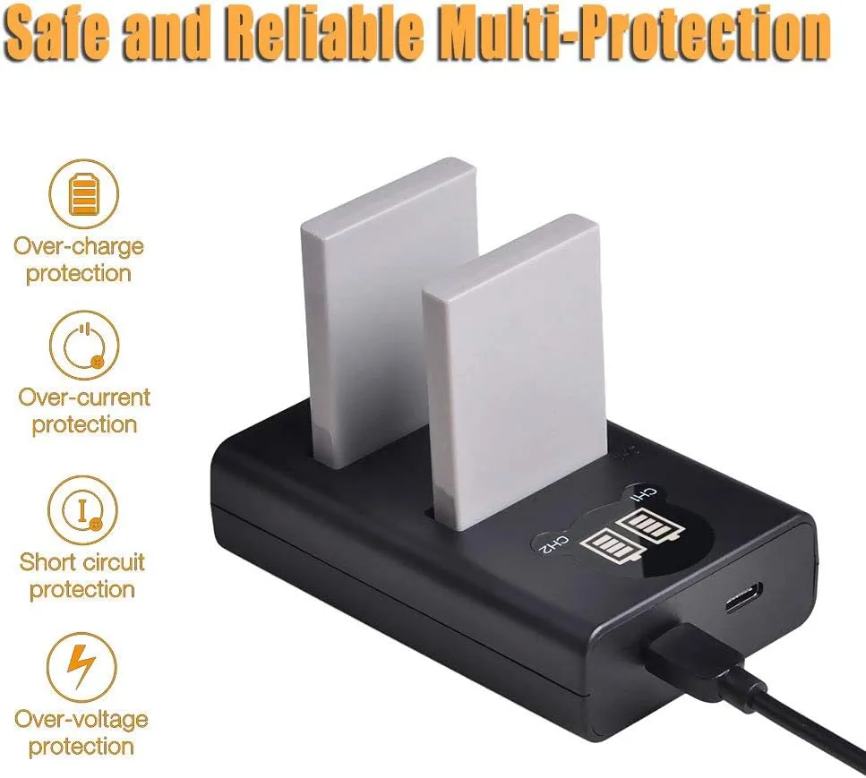 Pickle Battery 2 Pack   2 Charger Kit Replacement for Nikon EN-EL5, MH-61 and Nikon Coolpix 3700, 4200, 5200, 5900, 7900, P3, P4, P80, P90, P100, P500, P510, P520, P530, P5000, P5100, P6000, S10 Cameras