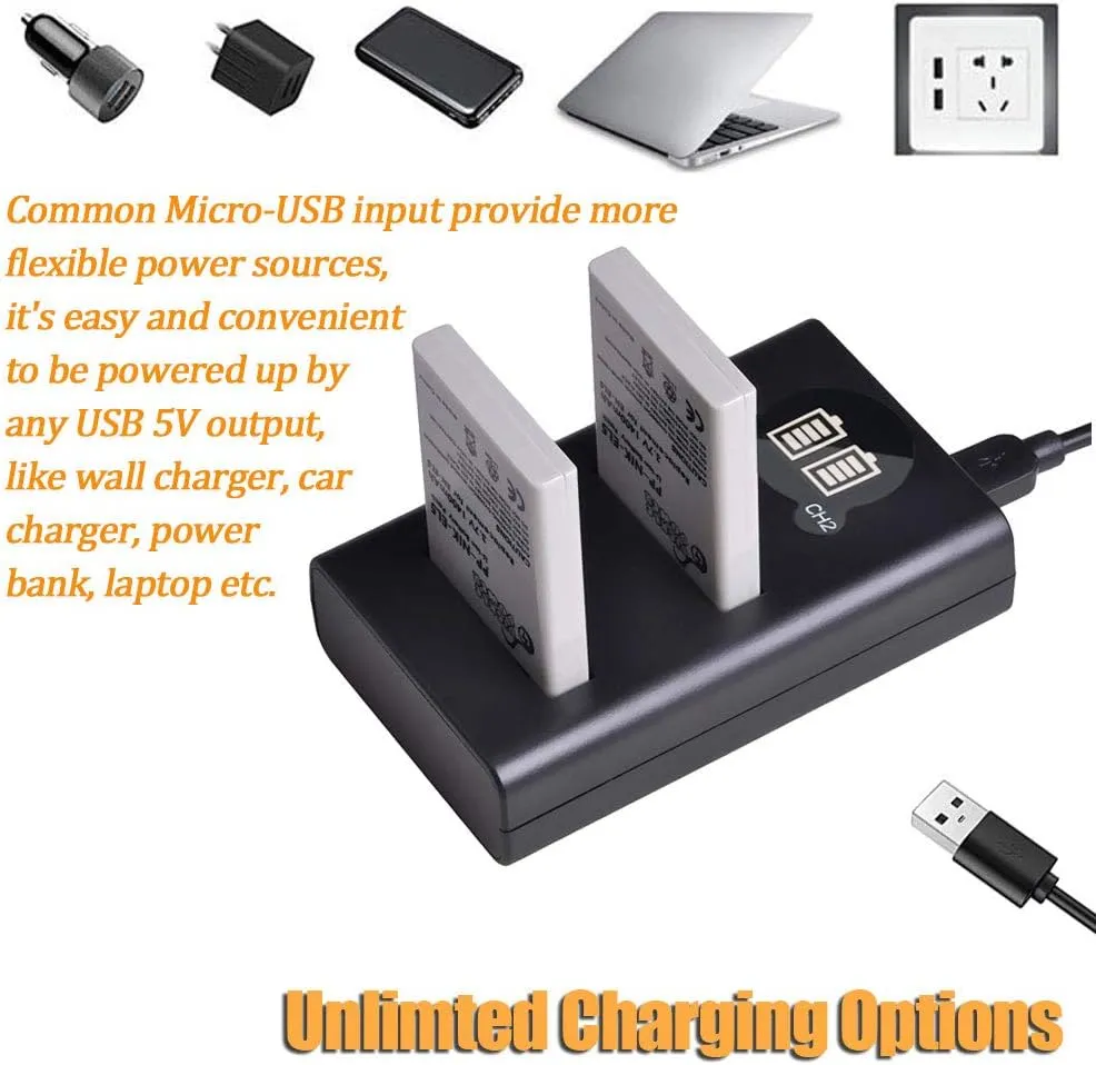 Pickle Battery 2 Pack   2 Charger Kit Replacement for Nikon EN-EL5, MH-61 and Nikon Coolpix 3700, 4200, 5200, 5900, 7900, P3, P4, P80, P90, P100, P500, P510, P520, P530, P5000, P5100, P6000, S10 Cameras
