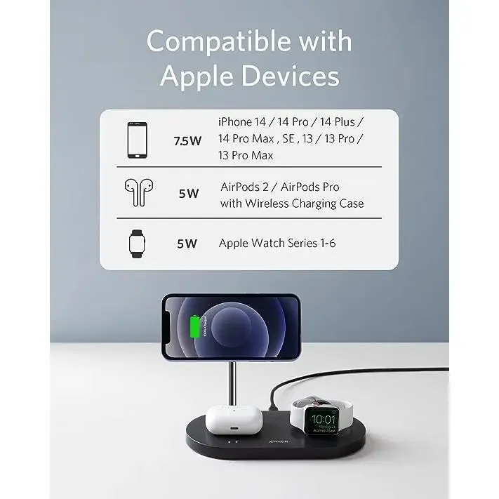Powerwave 533 Magnetic Wireless Charger Station   20W Charger B2597