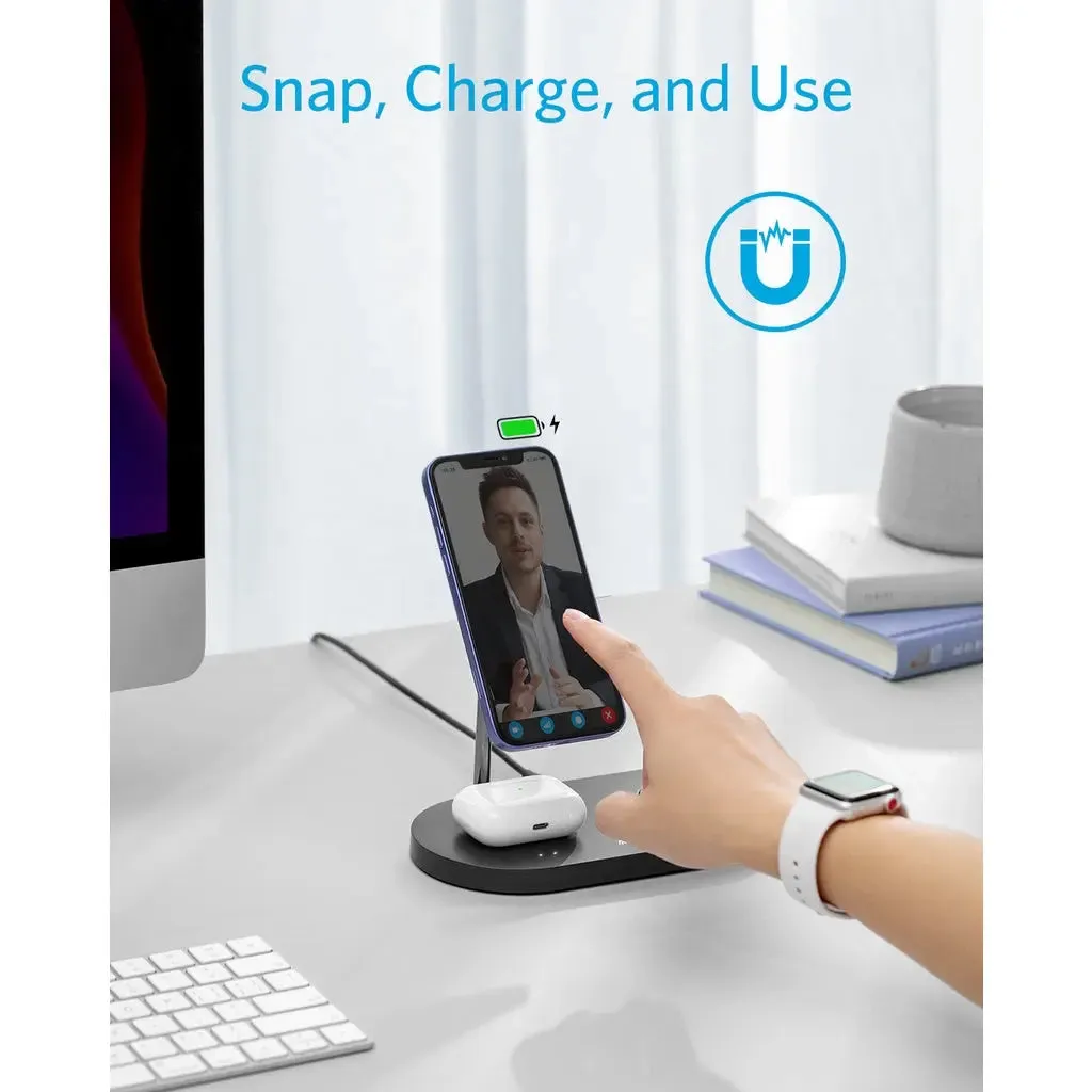 Powerwave 533 Magnetic Wireless Charger Station   20W Charger B2597