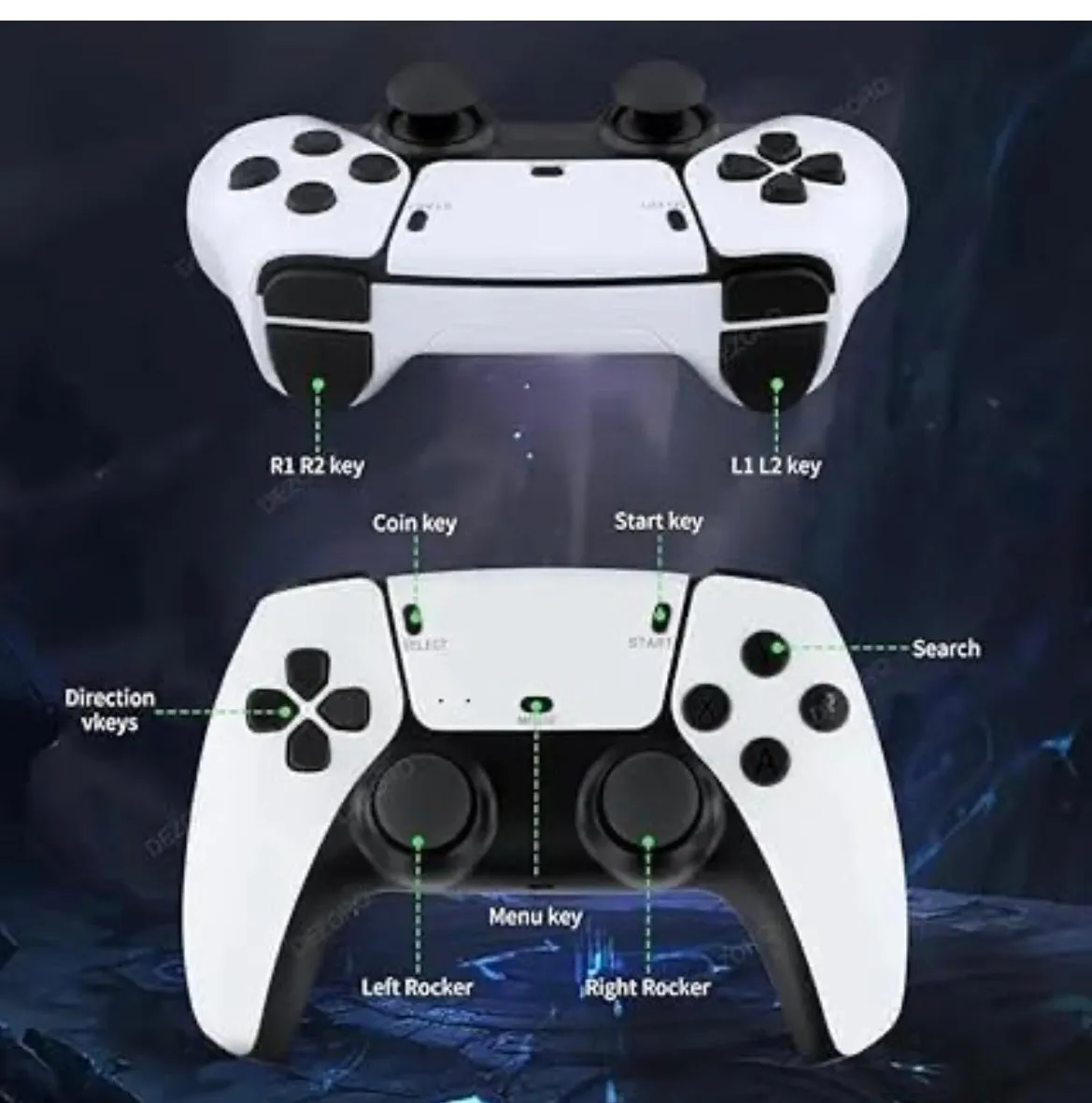 PS5 remotes Playstation TV Video Game HDMI Console Stick 2.4g Wireless Gamepad Controller USB Built-in 8000 Classic - wireless console HDMI stick with games