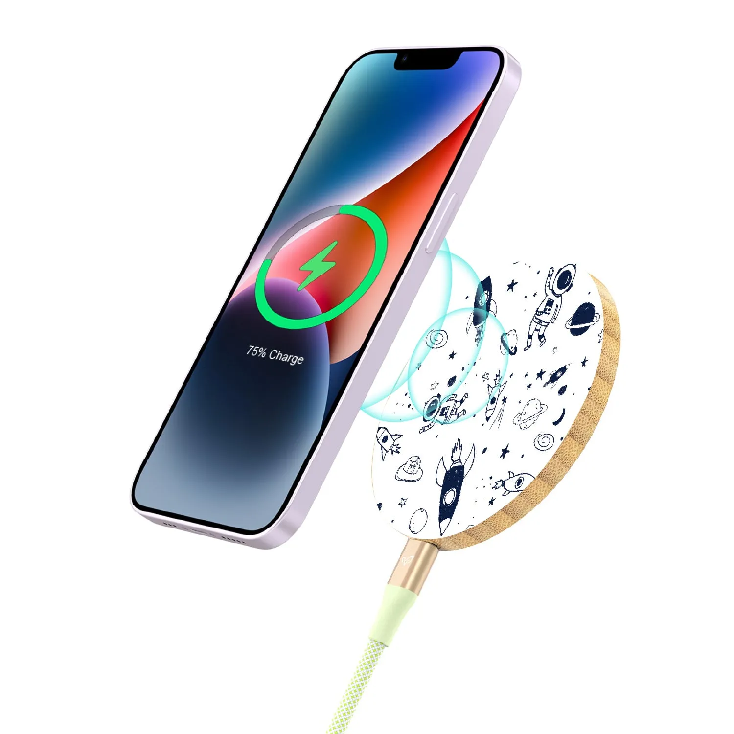 Rocket Power - Bamboo Wireless Charger