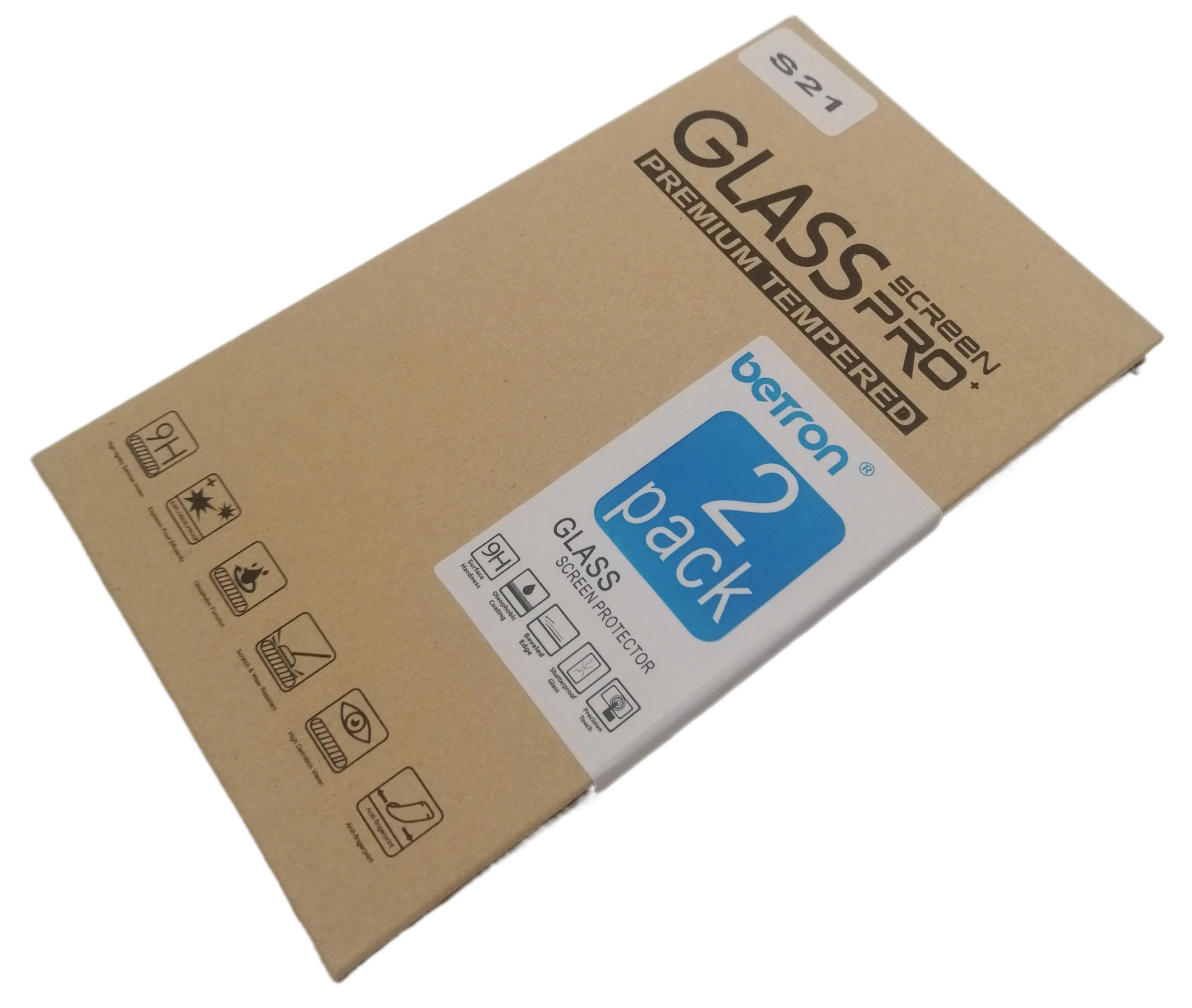 Screen Protector for Samsung Galaxy S21 Tempered Glass, 9 H Surface Hardness