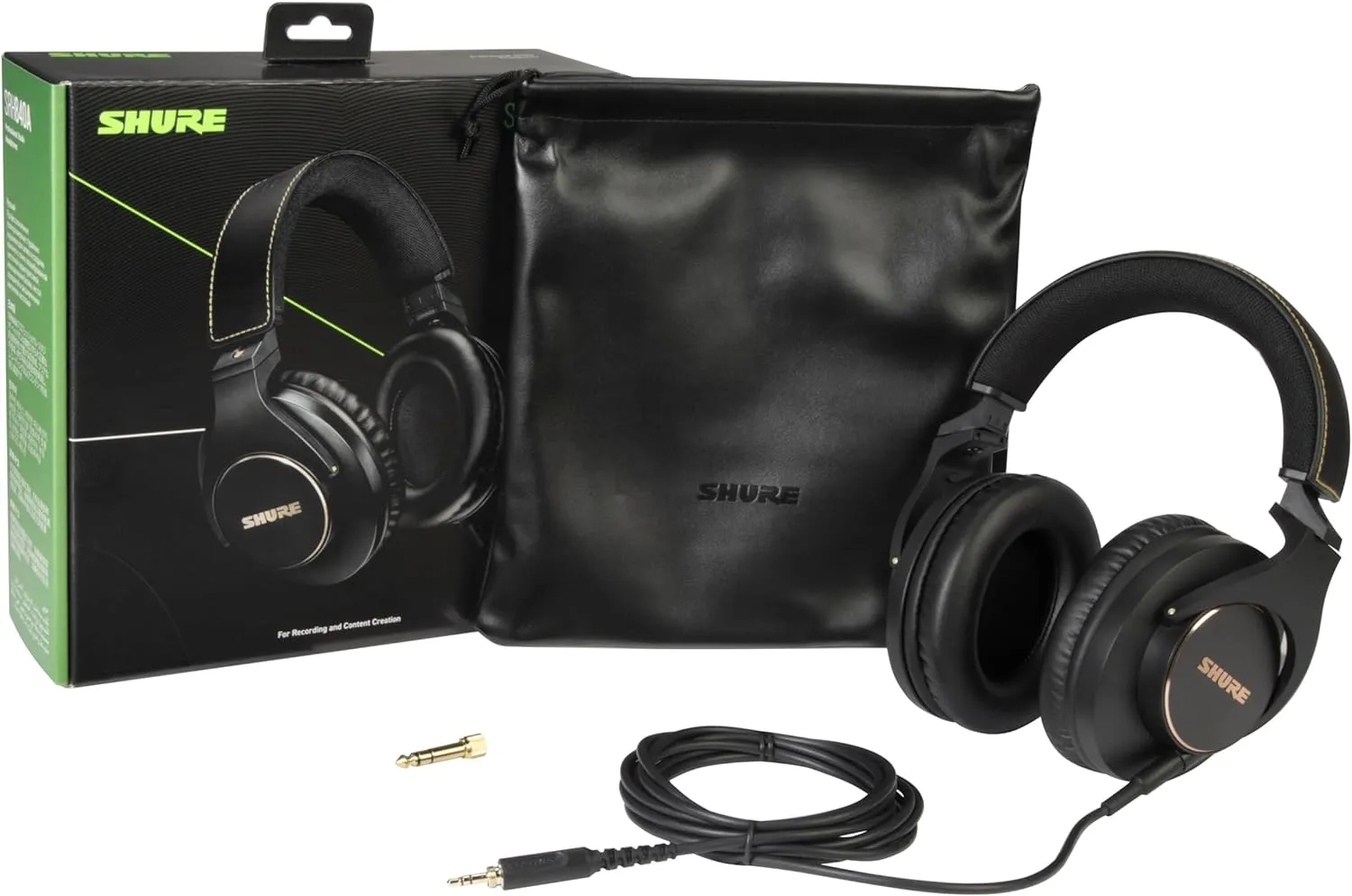 Shure SRH840A Over-Ear Wired Headphones for Critical Listening & Monitoring, Professional Headset