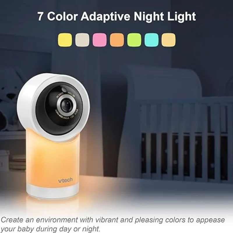 Smart WiFi Remote Access 360 Degree Pan & Tilt Video Baby Monitor with 5” Display