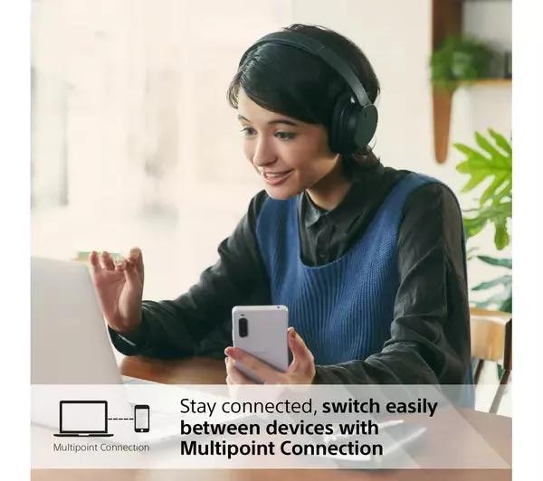 SONY Wireless Bluetooth Noise-Cancelling Headphones Black l WH-CH720N