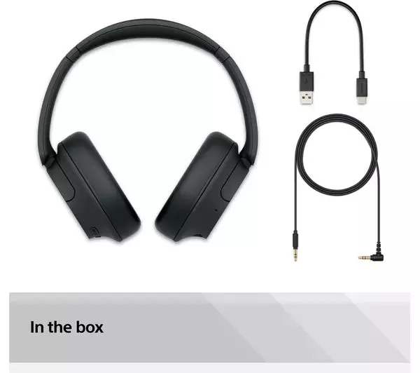 SONY Wireless Bluetooth Noise-Cancelling Headphones Black l WH-CH720N