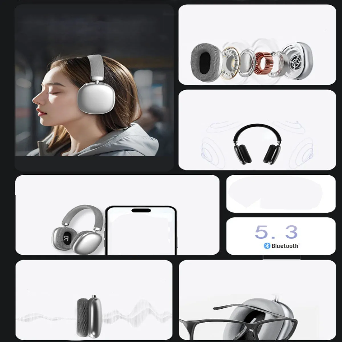 SoundXT Metallic Headphones with Advanced Noise Cancellation