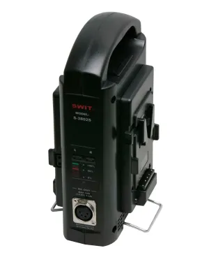 SWIT S-3802S 2-Channel Sequential Charger/Adaptor for V-Mount Battery