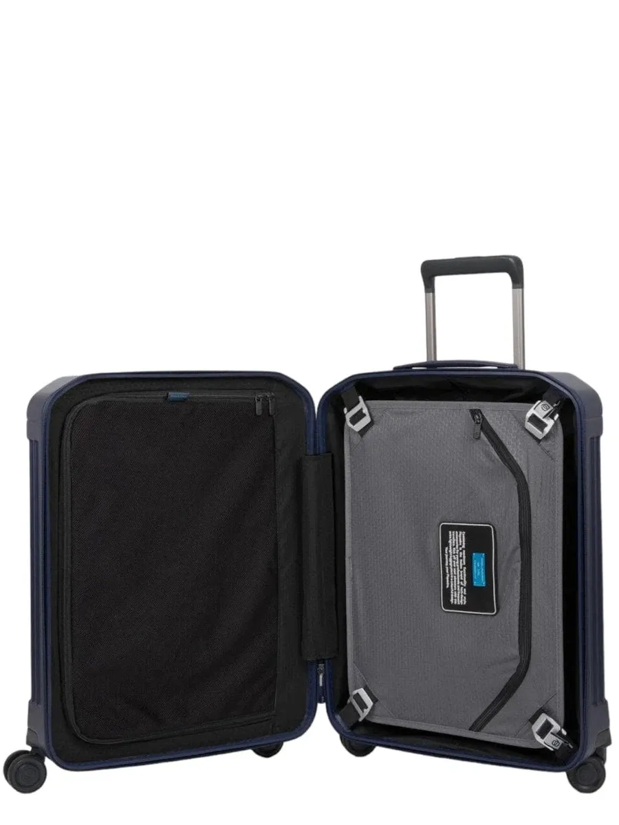 Trolley Cabina Ryanair 4 Ruote PQ-Light in Policarbonato con Lucchetto TSA