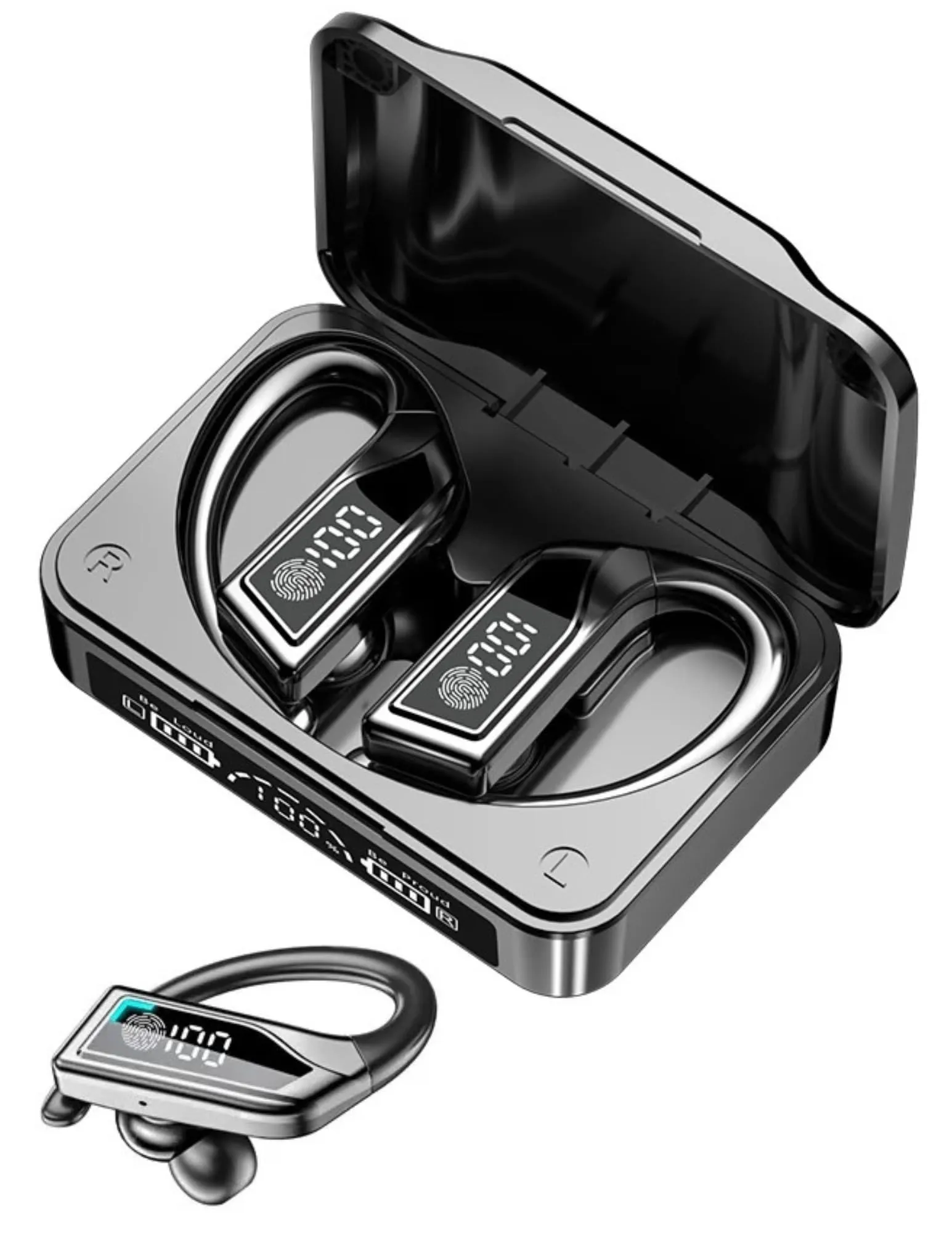 TUTT Q8 TWS Earphone Led Display Wireless Stereo Earbuds Sport Waterproof Headphones Headsets with Microphone | Business | Sport