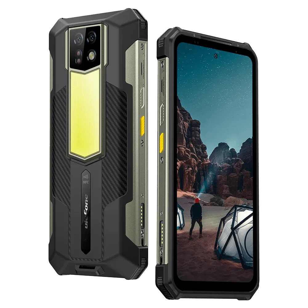 Ulefone Armor 24 Extreme Rugged Phone with 22000mAh Battery, 24GB RAM, 256GB Storage, 6.78" 120Hz Display, and Dual 64MP Night Vision Cameras