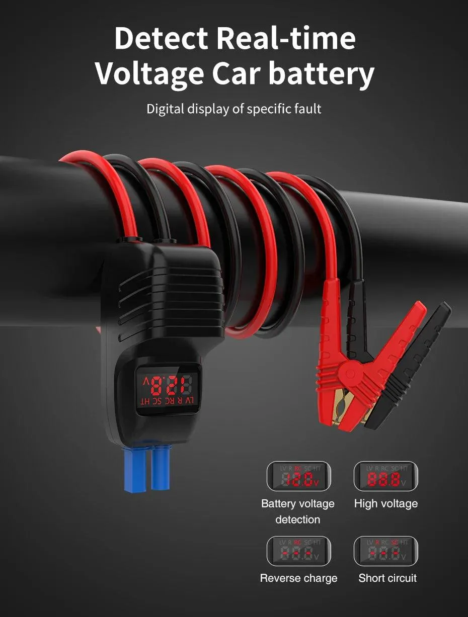 UTRAI 2500A Portable Jump Starter and Power Bank with Wireless Charging & LCD Display