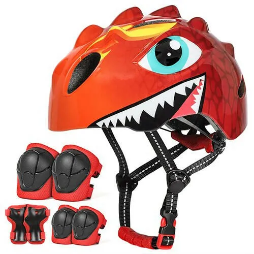 VICTGOAL Kids Bicycle Helmet Child Sports Safety Cycling Protection Knee Elbow Pad Sets Balance Bike Roller Skating Helmet Guard