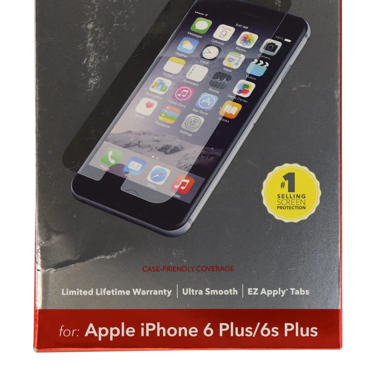 ZAGG Invisible SHIELD for iPhone 6 Plus 6S Plus -HD GLASS - Screen Protector